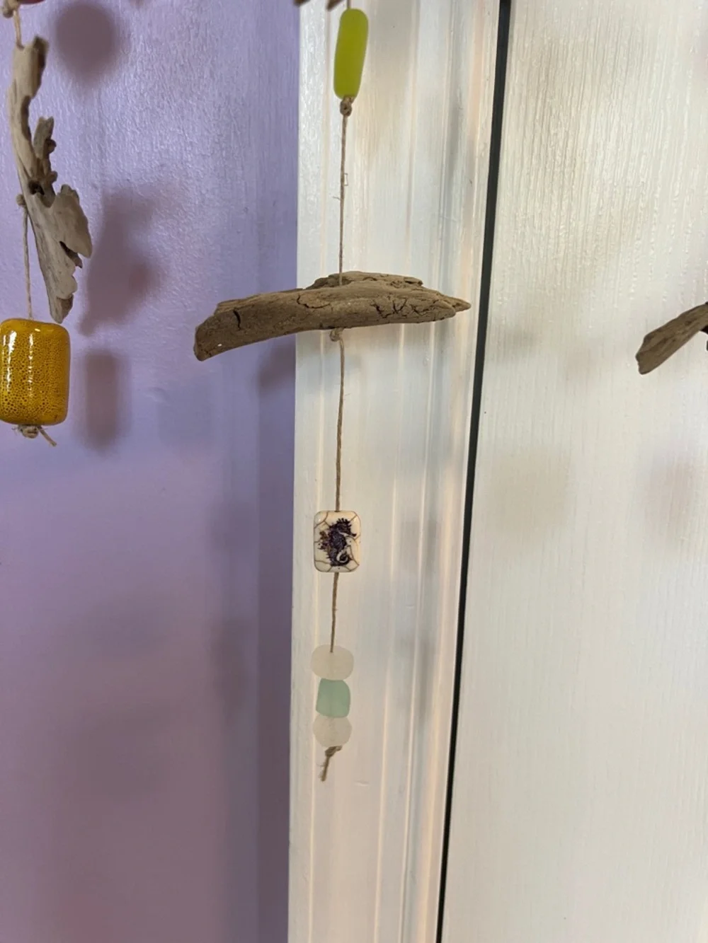 Wind hanging decor handmade using driftwood and fro Potomac River - Picture 10 of 15